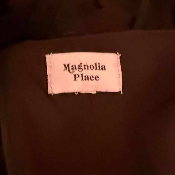 Magnolia Place Black Goth Bat Print Fit & Flare Dress Size M - Picture 9 of 13